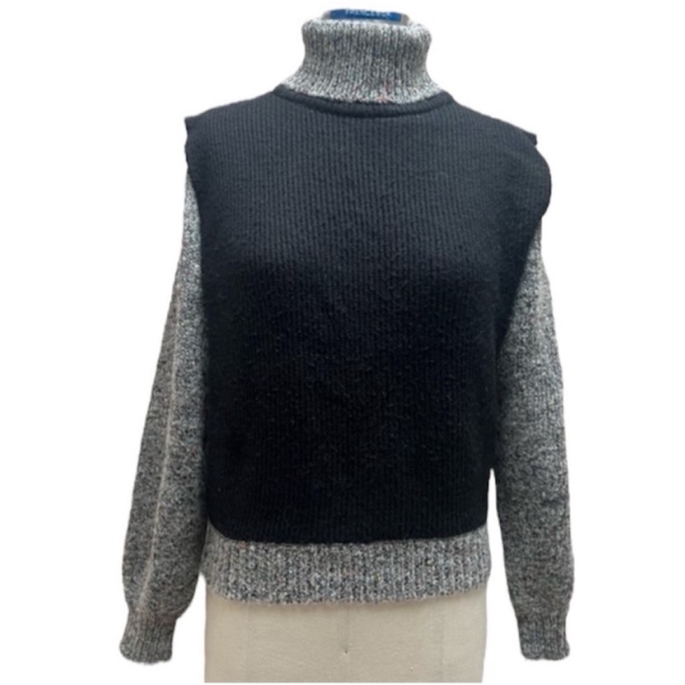 Laura Scott Knit Speckled Rainbow Colors Sweater